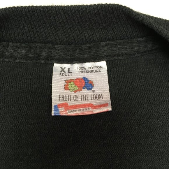 Vintage '92 Mens XL Poor Boys Pardon Me Tee in Black With Single Stitch Hems - Picture 5 of 12